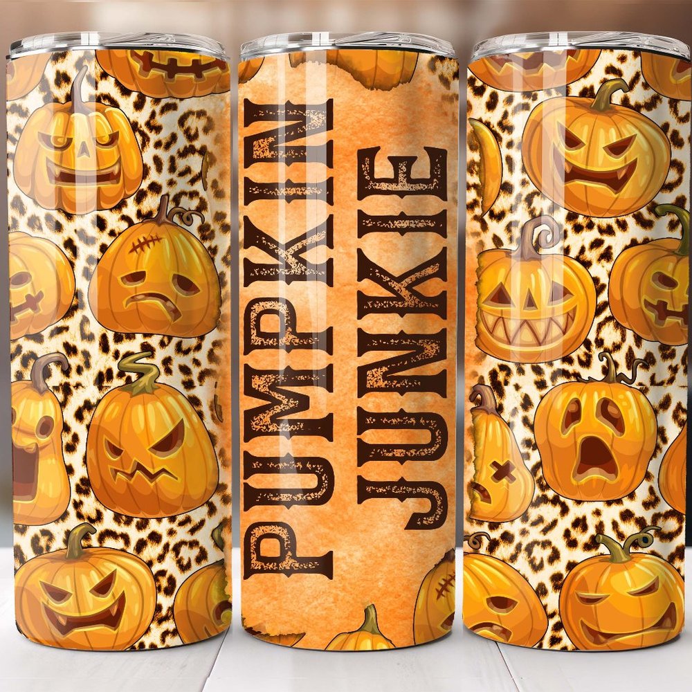 Pumpkin Junkie 20 oz tumbler